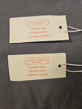 Authentic Louis Vuitton hang tag Set Of 2