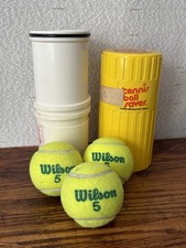 Vintage Gexco Tennis Ball Saver Pressurized Storage Container Yellow Made in USA