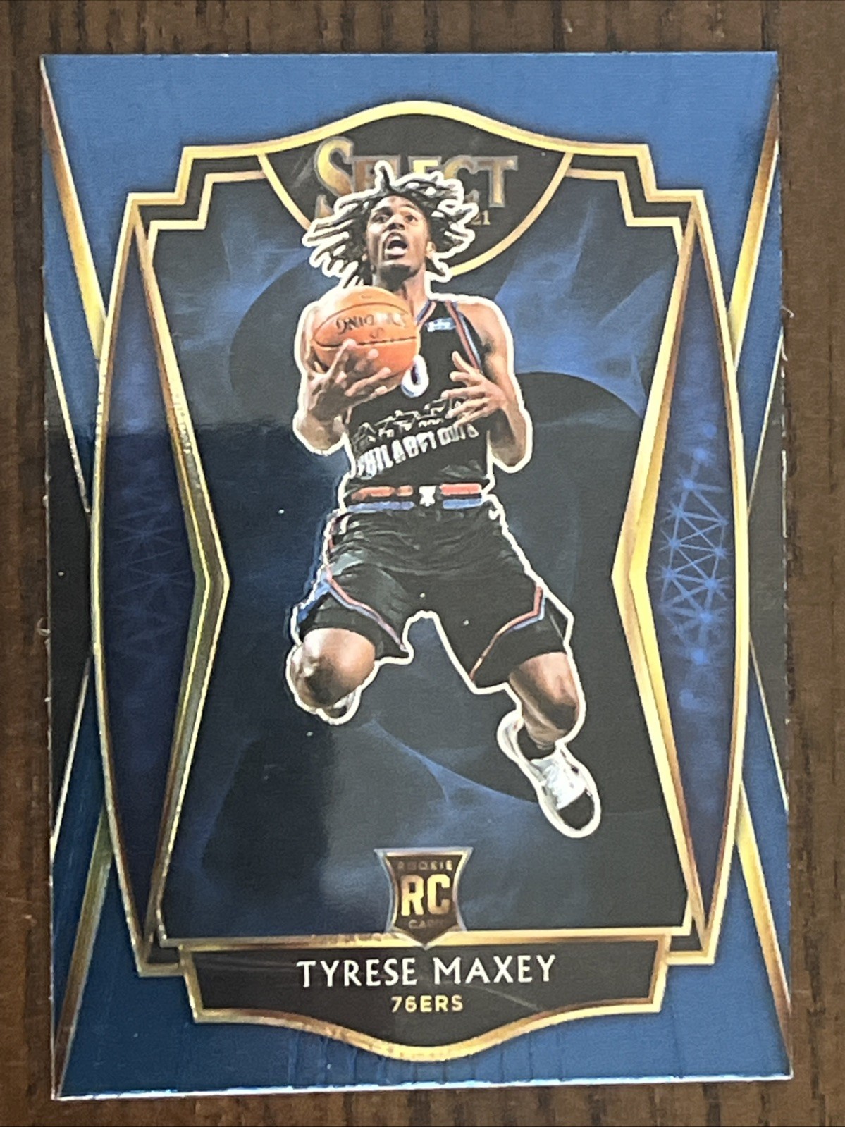 2020-21 Panini Select #174 Tyrese Maxey RC Philadelphia 76ers