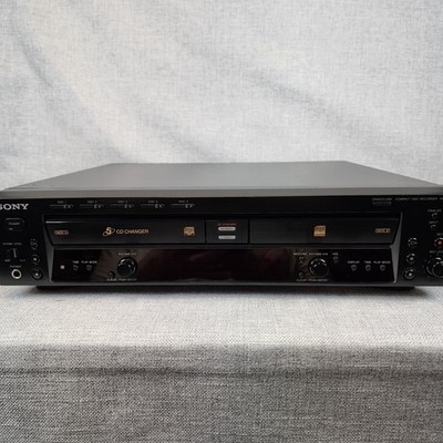 Sony RCD-W500C CD Recorder 5 Disc Changer Serviced Belts Caps Tested Works