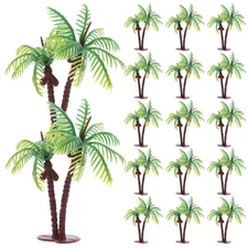 36 Pcs Mini Coconut Tree Artificial Tropical Micro Landscape Model