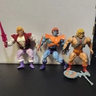 He Man Vintage MOTU Three Figures  Faker Prince Adam He Man  Swords A4