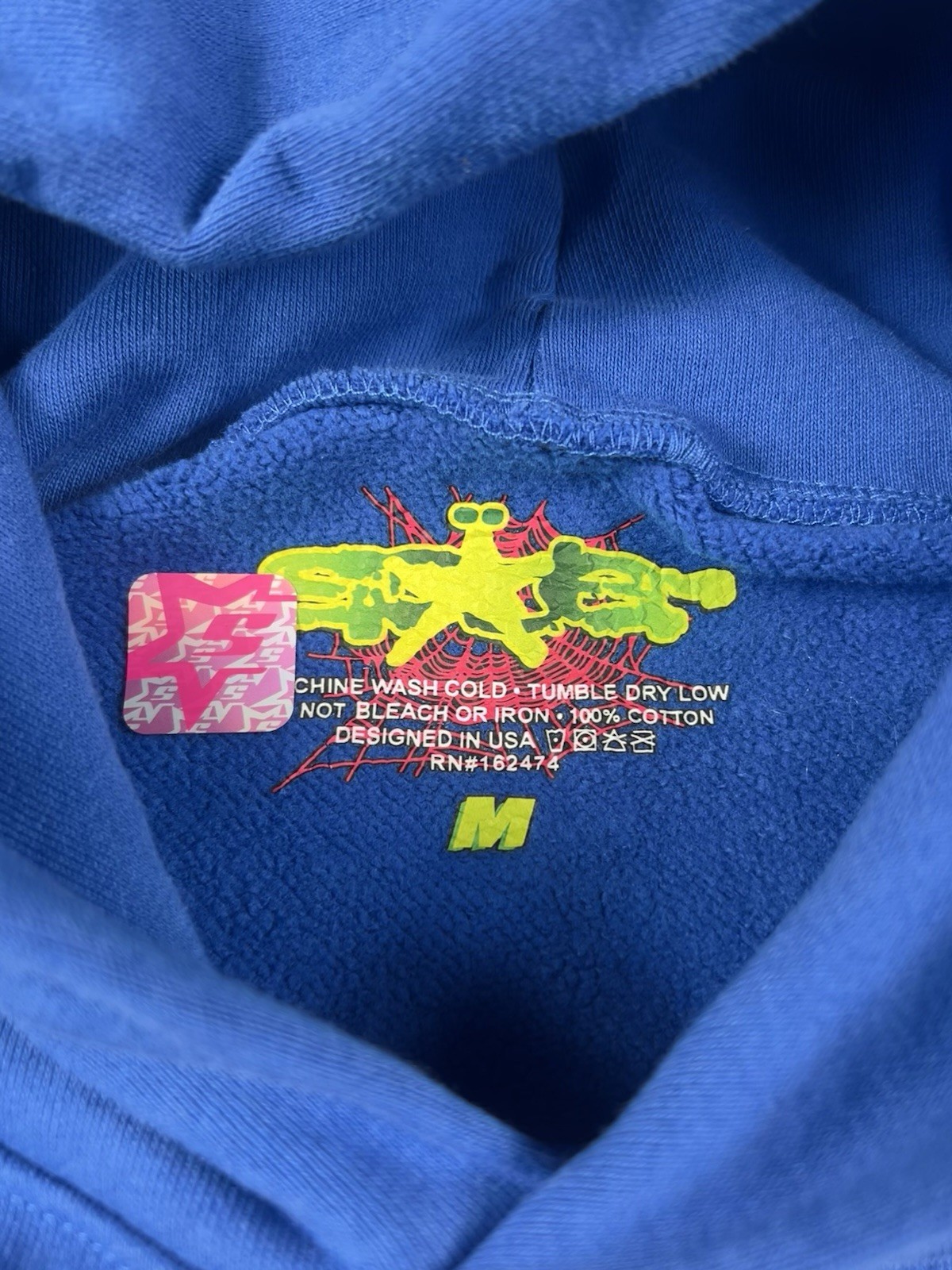 SP5DER Sp5der Hoodie 'TC Blue' Size Medium image 3