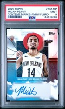 2025 TOPPS CONTEMPORARY MARKS RAINBOW FOILBOARD #CM-MP MICAH PEAVY RC PSA 9