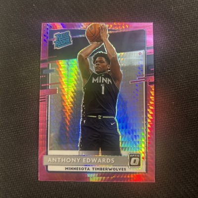 Anthony Edwards | 2020-21 Donruss Optic Pink Hyper | #151 Rated Rookie