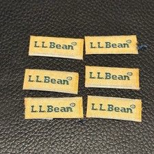 Lot Of 6 1970s 80s L.L. Bean Pocket Side Seam Flag Tags DeadStock From Factory
