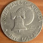 1776-1976 Eisenhower $1 Bicentennial Dollar Type 1 Business Strike Circulated — photo 3