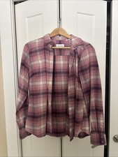 Orvis Flannel Pink Women  s Medium button-down shirt