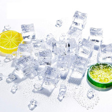 50 Pcs 20Mm Clear Fake Ice Acrylic Decorative Ice Cubes Display for Home Deco...