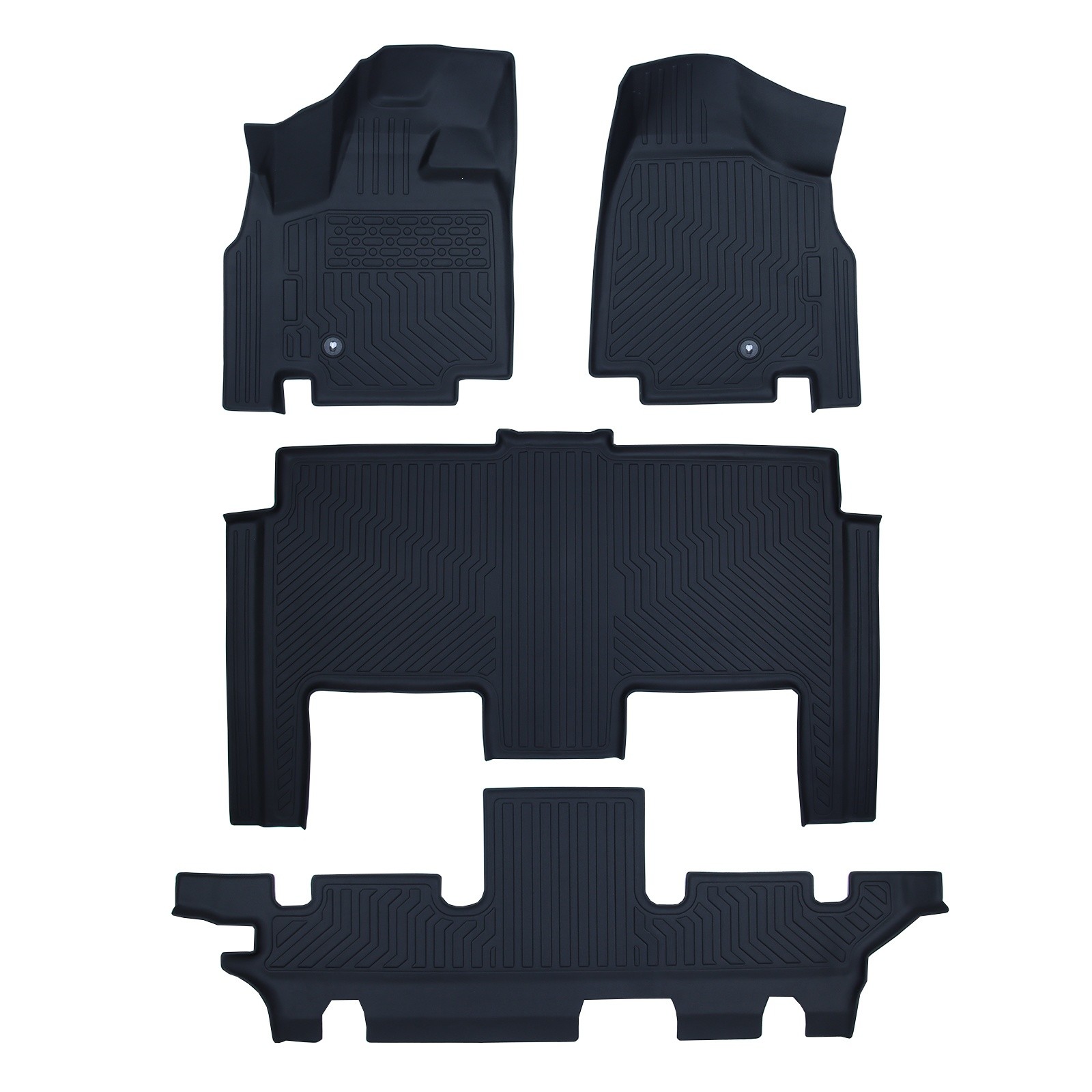 Floor Mats Liners For 2008-2021 Dodge Grand Caravan / 2008-2016 Chrysler Town 