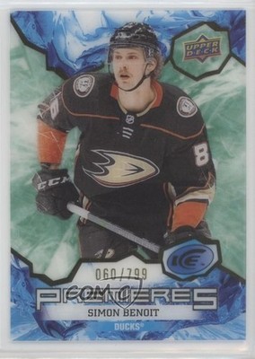 2021-22 Upper Deck Ice Premieres Green 60/799 Simon Benoit #174 Rookie RC 1u1c