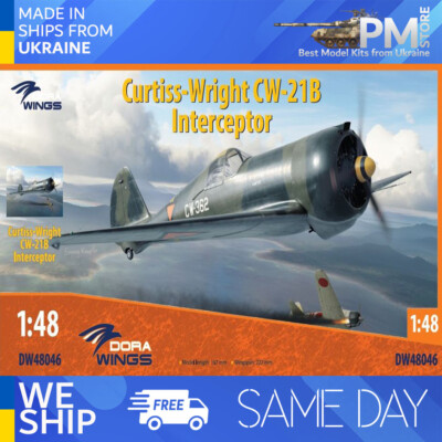 Dora Wings 48046 - 1/48 - Curtiss-Wright CW-21B Interceptor, scale plastic kit