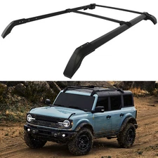For 2021-2024 Ford Bronco Top Roof Rack Cross Side Rails Bars Set Aluminum