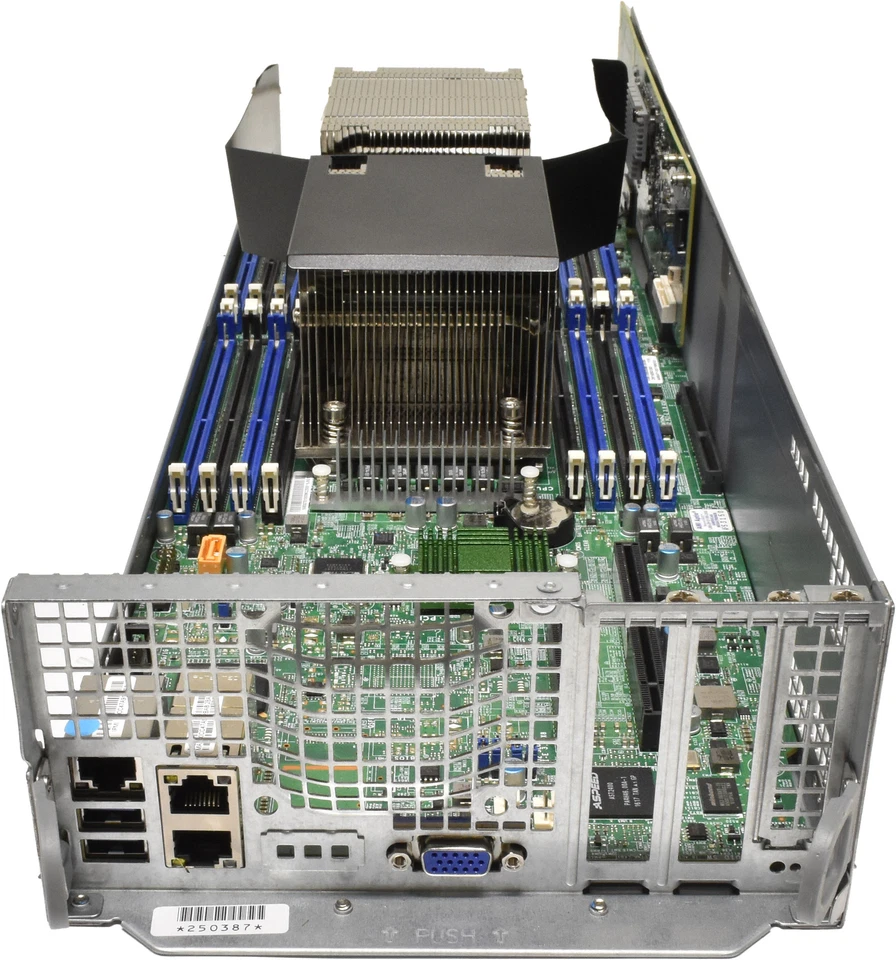 Supermicro Node Server X10DRT-P Rev:1.02 no CPU no PC4 2x Heatsink LGA2011-3 - Image 2 of 4