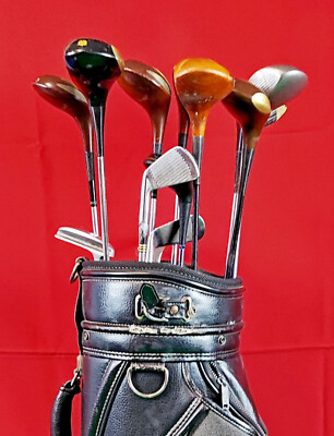 Callawey of Golf-Sacca in pelle e cuoio e 13 mazze da campione