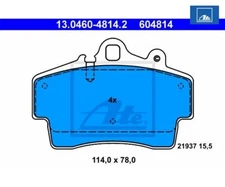 Brake pad set, disc brake ATE 13.0460-4814.2