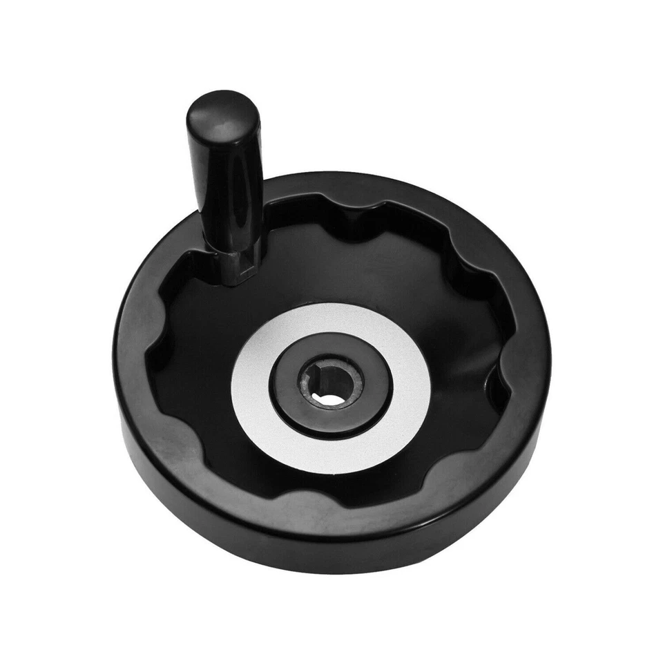 Handrad Handkurbel Drehkurbel Stellrad Kurbelrad Maschinenkurbel mit Wellennut - Bild 4 von 4