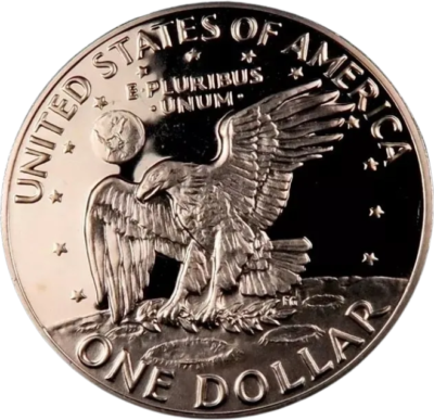 1973-S Eisenhower (Ike) Dollar ~ Gem Proof DCAM ~ 40% Silver ~ Key