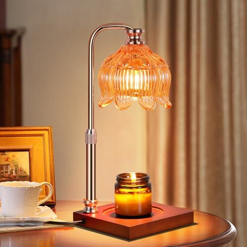 Adjustable Height Candle Warmer Lamp with Timer and Dimmer for Wax Melts-image