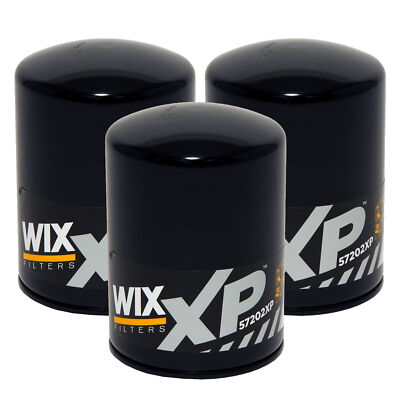 Wix Xp Set of 3 Engine Motor Oil Filters For Chevrolet GMC Hummer 6.6L TDI