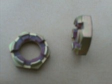 5/8" UNF EXTRA THIN NYLOC AND CASTLEATED NUTS  X 2
