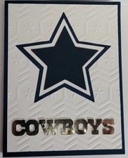 Handcrafted Greeting Card--Dallas Cowboy Colors - Any Occasion