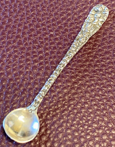 Chrysanthemum 1904 Pattern by Kirk-Stieff 3" Sterling Silver Master Salt Spoon
