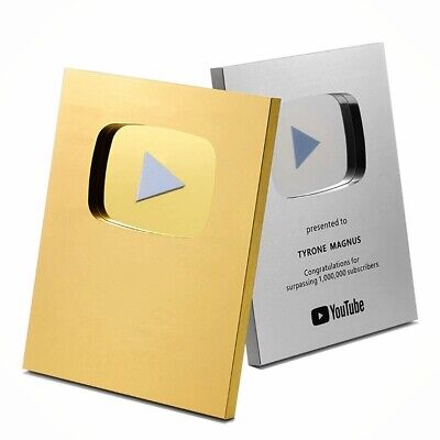 Silver/Gold Play Button (Custom)