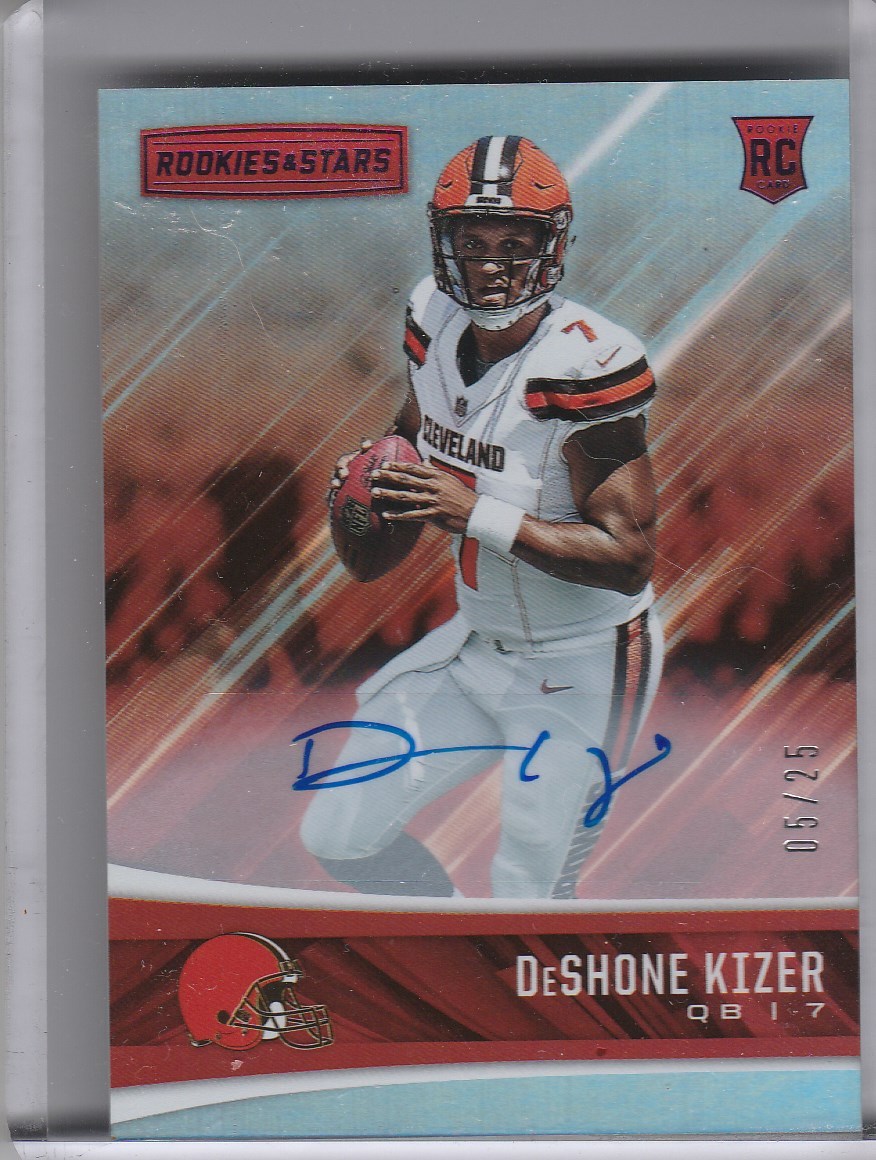 2017 ROOKIES & STARS #211 DESHONE KIZER AUTOGRAPH ROOKIE RC BROWNS 5/25 3188