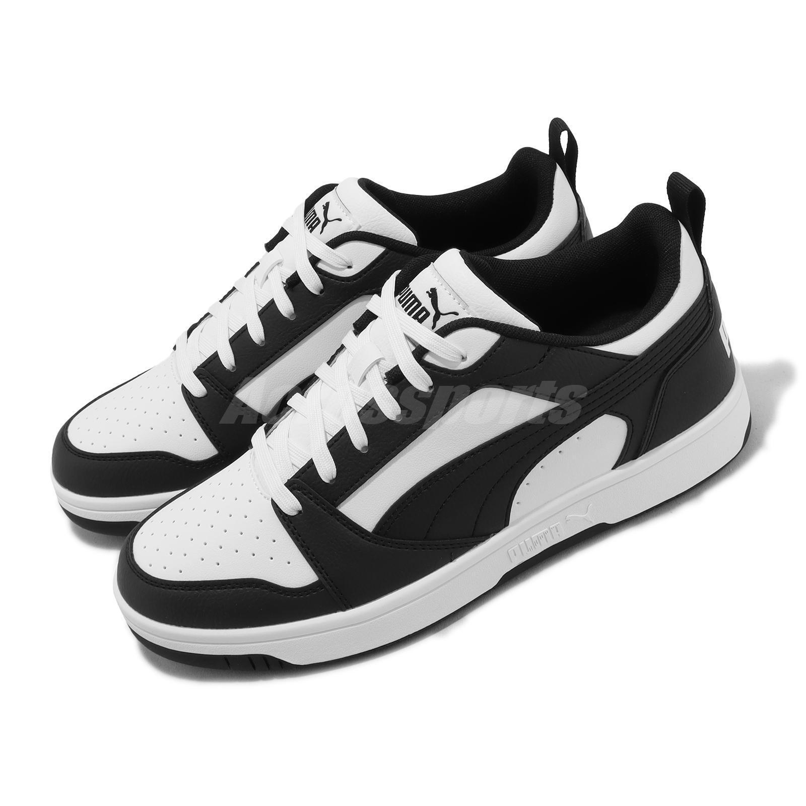 Puma Rebound V6 Low White Black Men Unisex LifeStyle Casual Shoes 392328-01  | eBay