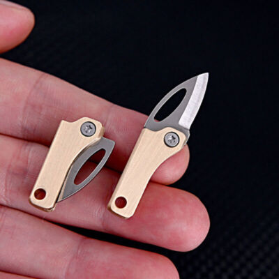 1PC Keychain Car Accessories Magnetic Folding Knife Package Cutter Survival Tool