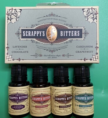 Scrappy s Bitters  All Natural True Herb Maceration (4 Bottles) .5oz