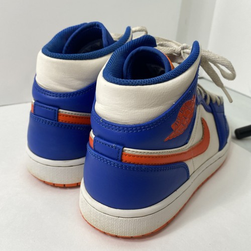 Nike Air Jordan 1 Mid "Wheaties" Blu Arancione FD1029-400 Uomo Taglia 9,5 - Foto 4 di 7