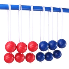 Ladder Ball Toss Game Replacement Bolo Balls, Golf Ball Bolas Set (3Red/3Blue)