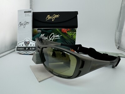 MAUI JIM WATERMAN MJ 410-11B TITANIUM W/ MAUI HT GREEN POLARIZED