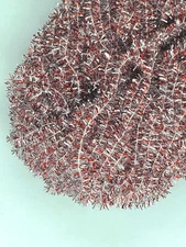 CANDY CANE Crystal Ice Age Chenille Size #4 Large 5 Yard Pack Fly Jig Tying