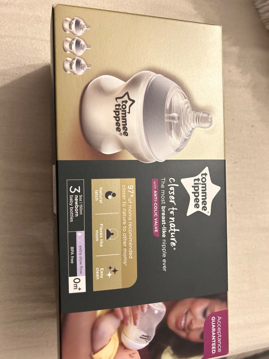 Tommee Tippee Closer To Nature Baby Bottles Slow Flow Breast-Like Nipple