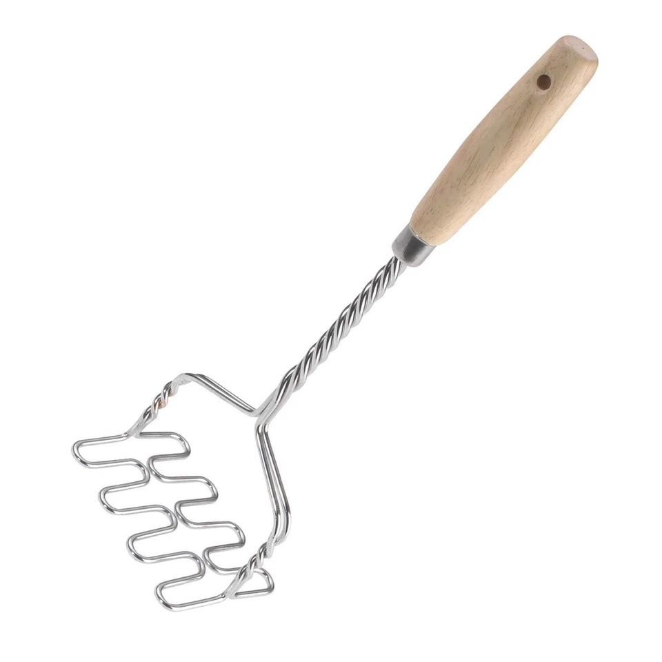 Westmark schiacciapatate 34 cm, acciaio inossidabile/legno, argento/marrone c... - Immagine 2 di 4