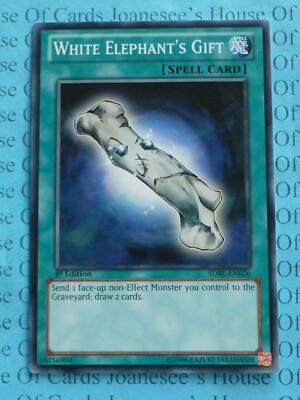 Yu-Gi-Oh! White Elephant's Gift Karte - Common, 1st Edition Aus Saga Of Blue-Eyes White Dragon