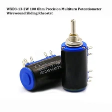 WXD3-13-2W 100 Ohm Precision Multiturn Wirewound Potentiometer Sliding Rheostat