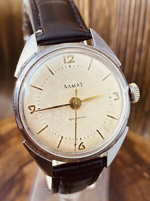 Almaz 2809A Double Adjustment Vintage Original Rare Soviet Watch 1960s #7177