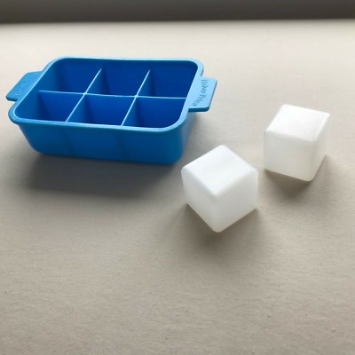 FISHER PRICE FUN FOOD PRETEND KITCHEN   ICE CUBE TRAY + REALISTIC CUBES OPAQUE