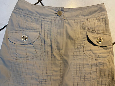 Jupe En Lin Gérard Darel - Beige & Marron - Taille 38 - Occasion En Excellent état