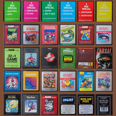 Atari 2600   Die besten Kultspiele u.a. Pitfall | Mario Bros | 32 in 1 | Pac-Man