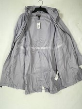 Kirkland Lightweight Windbreaker Jacket Womens Small Hooded Full Zip Purple