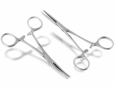 Angelsport Angelzange Hakenlöser Klemme Gerade Gebogen 2er Set 13 bis 26 cm - Bild 1 von 4