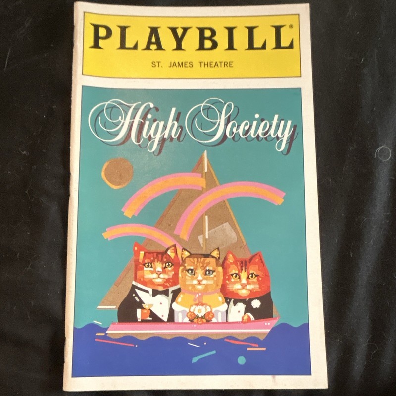 High Society Broadway Playbill (May 1998) Anna Kendrick Melissa Errico