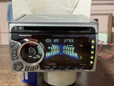Rare Panasonic CQ-VX777D 2DIN CD Cassette Deck Tested Working
