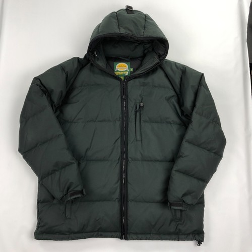 Cabelas Premier Northern Goose Down Jacket Mens XL Tall Hooded Green Heavy XLT - Picture 2 of 11