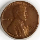 1955 S Uncirculated BU Lincoln Wheat 1C Red Brown Penny Free Post Tracking